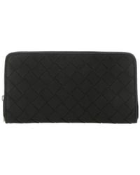 Bottega Veneta - Intrecciato Zip-Around Wallet - Lyst