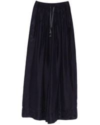 forte_forte - Silk Drawstring Palazzo Pants - Lyst