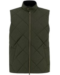 Barbour - Stand-Up Collar Zip-Up Vest - Lyst
