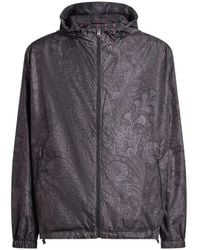 Etro - Floral Paisley Windbreaker Jacket - Lyst