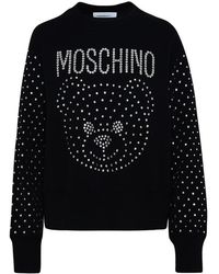 Moschino - Logo Round-Necked Sweater - Lyst