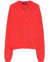 Gucci - Gg Knitted Cardigan - Lyst
