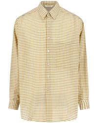 AURALEE - Airy Gingham-Check Shirt - Lyst