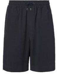 Giorgio Armani - Linen Canvas Bermuda Shorts - Lyst