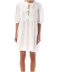 Ganni - Round Neck Dress - Lyst