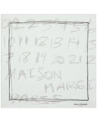 Maison Margiela - Scribbled Numerical Foulard - Lyst