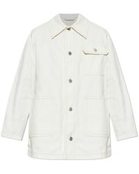 Ami Paris - Ami Logo Patch Buttoned Jacket - Lyst