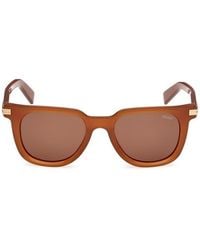 ZEGNA - Square Frame Sunglasses - Lyst