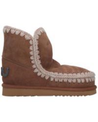 Mou - Eskimo 18 Glitter Logo Slip-On Ankle Boots - Lyst