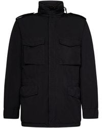 Aspesi - Cargo-Pocket Hooded Coat - Lyst