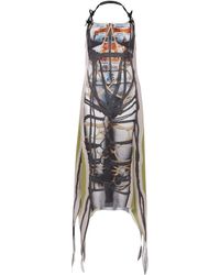 Y. Project - Bondage Printed Midi Dress - Lyst