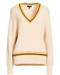 Rag & Bone - A Light V-Neck Knitted Sweater - Lyst