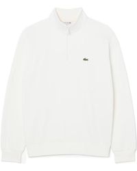 Lacoste - Logo Patch Half-Zip Sweatshirt - Lyst
