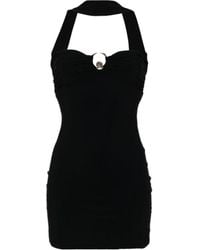 Roberto Cavalli - Fitted Evening Dress With Sweetheart Neckline And Halter Neck - Lyst