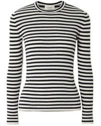 Lisa Yang - Vivian Striped Ribbed Cotton And Cashmere-Blend Top - Lyst