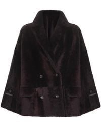 Brunello Cucinelli - Double-Breasted Wide Sleeved Jacket - Lyst