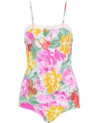 Chloé - Chloé Garden-Print Bodysuit - Lyst