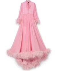 Gucci - Printed Silk Chiffon Dress - Lyst