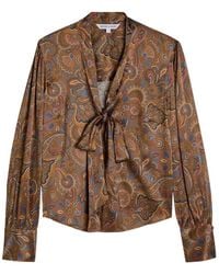 Veronica Beard - Francine Printed Silk-Blend Blouse - Lyst