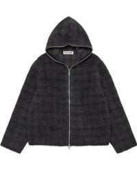Our Legacy - Full Zip Check-Pattern Hoodie - Lyst