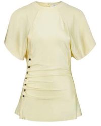 Rabanne - Anglaise Draped Blouse - Lyst