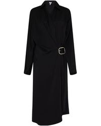 Loewe - Lapel Long-Sleeved Dress - Lyst