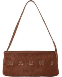 Marni - Logo Embroidered Shoulder Bag - Lyst