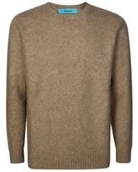 Drumohr - Brushed Crewneck Knitted Sweater - Lyst