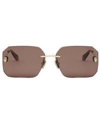 BVLGARI - Bulgari Serpenti Rimless Square Sunglasses - Lyst