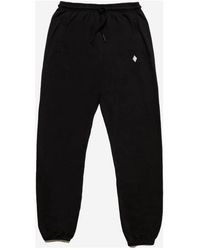 Marcelo Burlon - County Of Milan Cross Embroidered Track Pants - Lyst