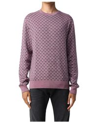 Emporio Armani - Round-Neck Long-Sleeve Wool Sweater - Lyst