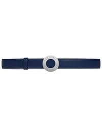 Celine - 25Mm Double-Sided Leather Belt With Disc Buckle - Lyst