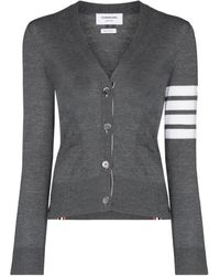 Thom Browne - 4-Bar V-Neck Cardigan - Lyst