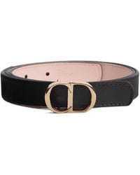 Dior - Christian Cd Logo Buckle Belt - Lyst