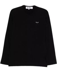 COMME DES GARÇONS PLAY - Heart-Patch T-Shirt - Lyst
