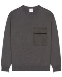 Courreges - Chest-Pocket Crew-Neck Sweater - Lyst