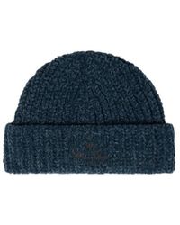 Stone Island - Beanie With Archival Script Logo Embroidery - Lyst