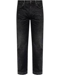 Amiri - Vintage Effect Distressed Straight-Leg Jeans - Lyst