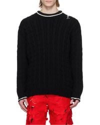 Marni - Cable-Knit Round-Neck Sweater - Lyst