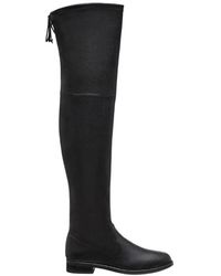 Stuart Weitzman - Round-Headed Knee-Crossing Boots - Lyst