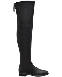 Stuart Weitzman - Round-Headed Knee-Crossing Boots - Lyst