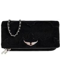 Zadig & Voltaire - Rock Western Foldover Top Shoulder Bag - Lyst