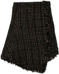 Sacai - Tweed Wool Mini Skirt - Lyst