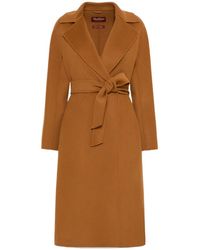 Max Mara - Studio Cles Belted Coat - Lyst