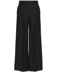 Valentino - Tailored Wide-Leg Trousers - Lyst