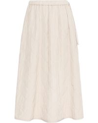 Weekend by Maxmara - Technical Plain-Weave Flared Skirt - Lyst