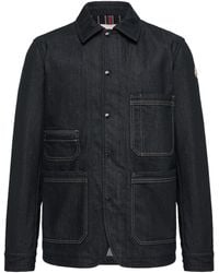 Moncler - Haderu Denim Mid-Length Shirt Jacket - Lyst