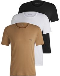BOSS - Cotton T-Shirts - Lyst