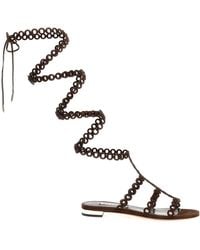 Aquazzura - 'Infinity Chain Gladiator' Sandals - Lyst