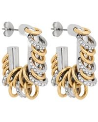 Rabanne - Rabanne Small Punk Xl Link Earrings - Lyst